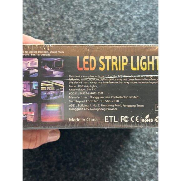 LED Strip Light 65ft RGB 24V DC Indoor Use - Picture 2 of 6